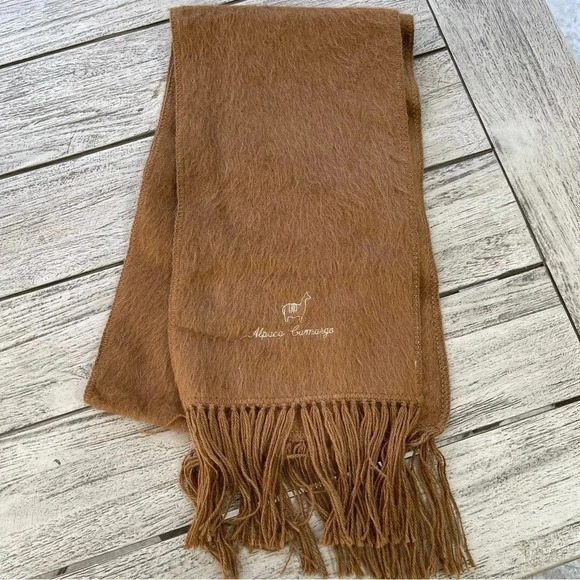 Alpaca Camargo Scarf With Fringe - Picture 4 of 7